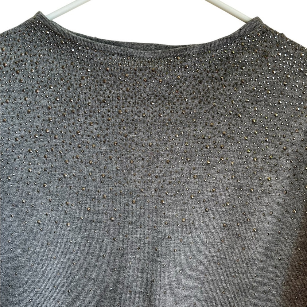 Sparkly gray sweater wool blend - Picture 5 of 9